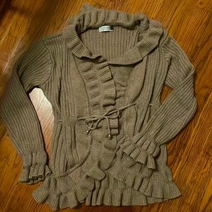 Y2K Ruffled Cardigan